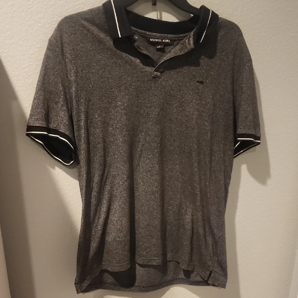 Michael Kors Gray Polo Shirt for Men - Picture 1 of 1